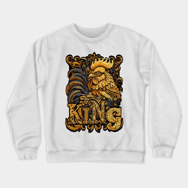 Rooster king Crewneck Sweatshirt by gblackid